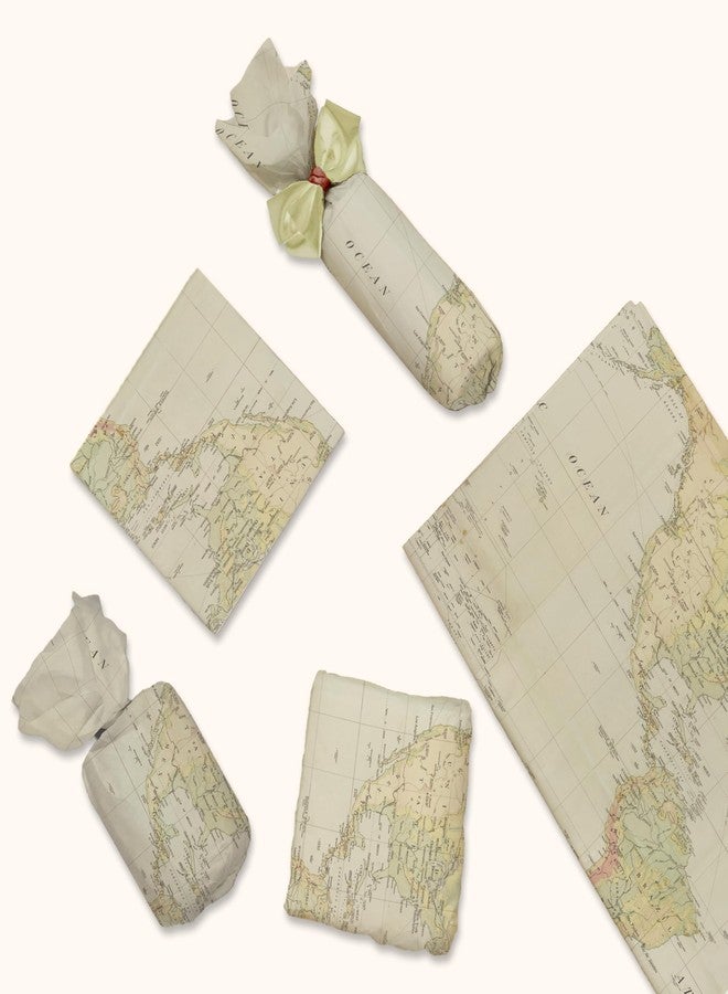 Pro Supply Global Map Printed Tissue Paper for Gift Bags or Boxes and Wrapping - Traveling Bulk Decorative Art Tissue Paper for Packaging and Gifting | 24 Sheets 20" x 30" - Image 5